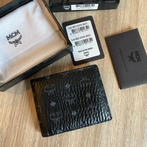 MCM Black and Grey Wallet